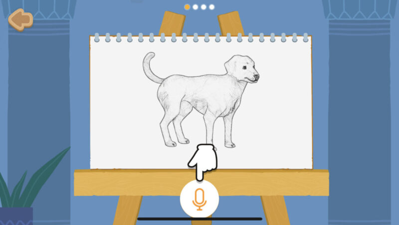トド英語dogの発音で絵が描かれる