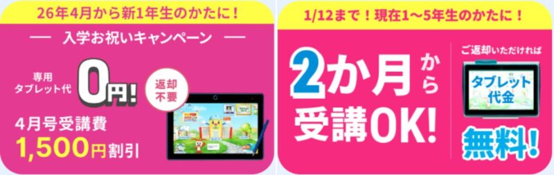 進研ゼミキャンペーン