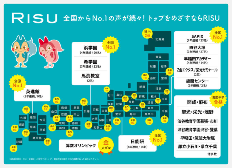 RISU全国１位マップ